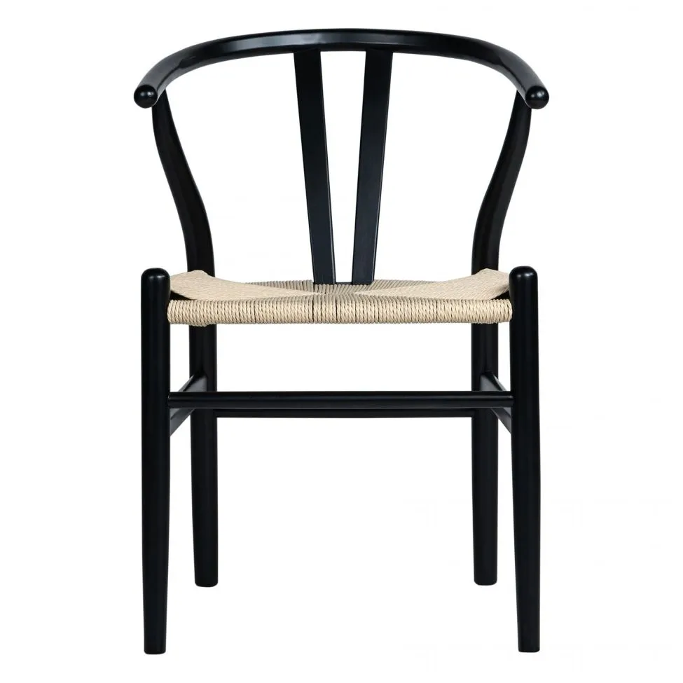 Stol - Alta (svart/beige) - 2 st