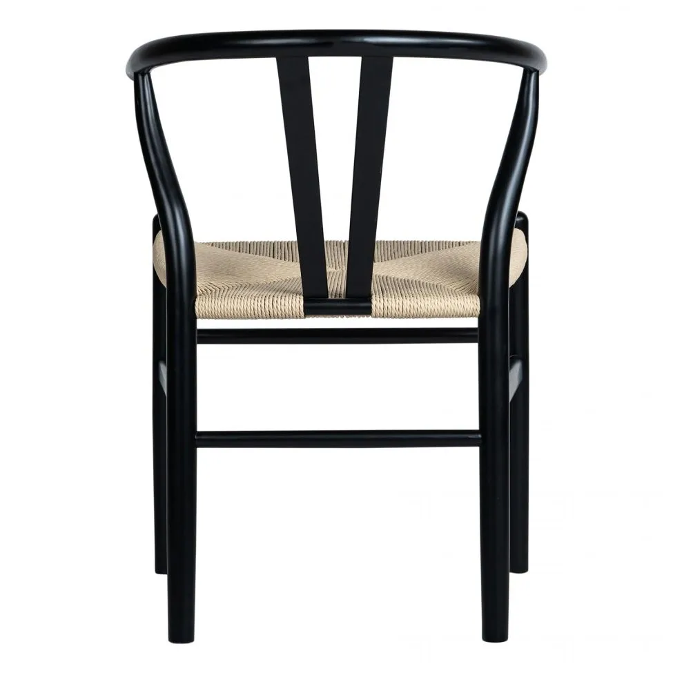 Stol - Alta (svart/beige) - 2 st