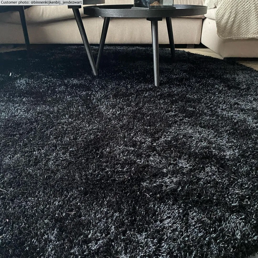 Kruhové koberce - Cosy (čierna)