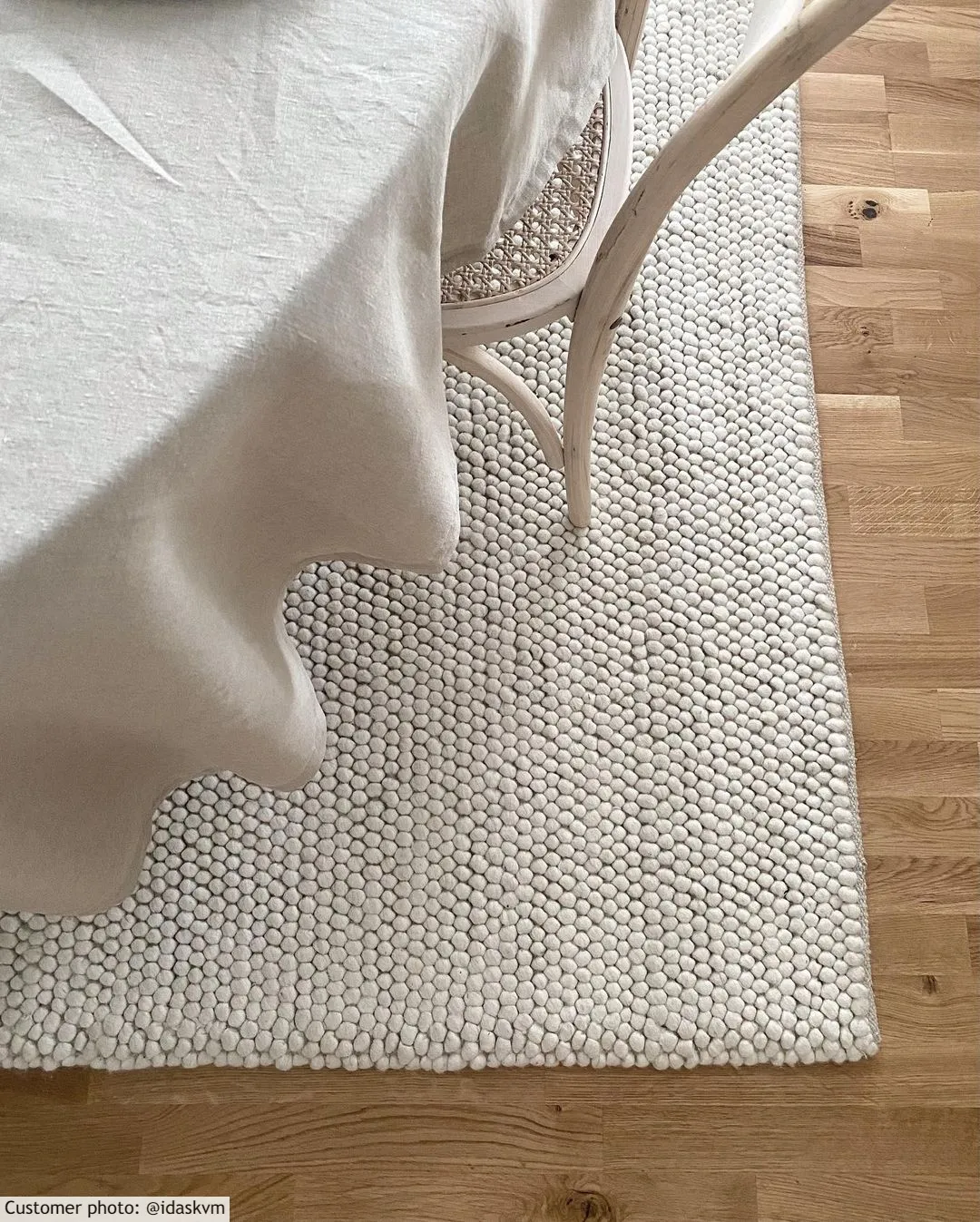 Vlnený koberec - Avafors Wool Bubble (béžový)