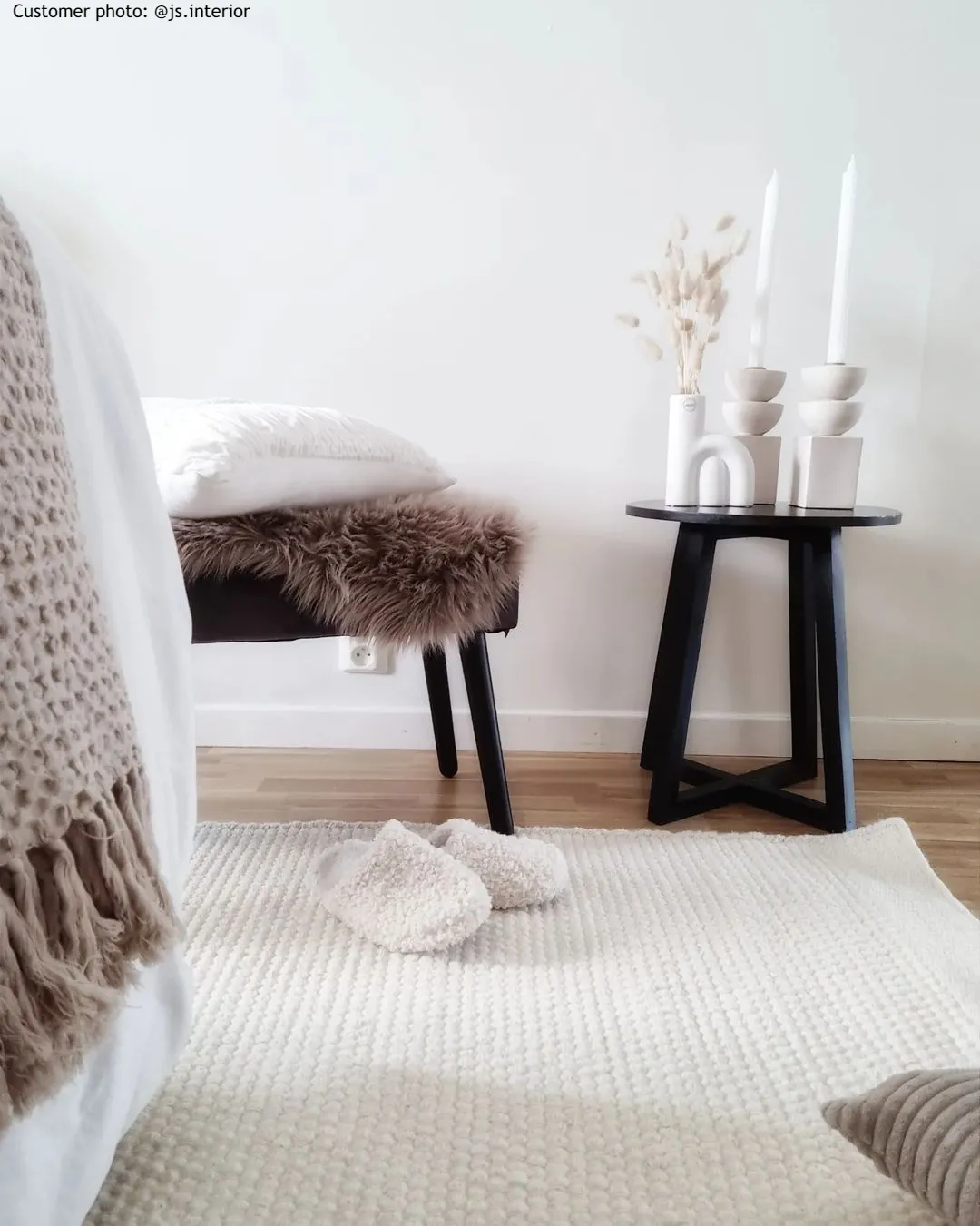 Vlnený koberec - Coastal (biely)