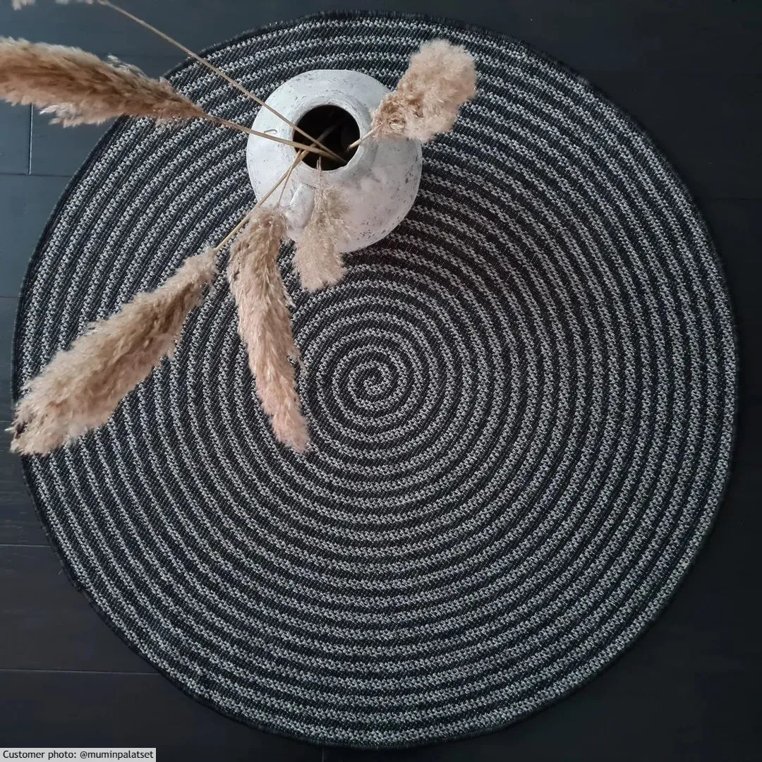 Kruhový koberec - Ferragudo (antracitový)