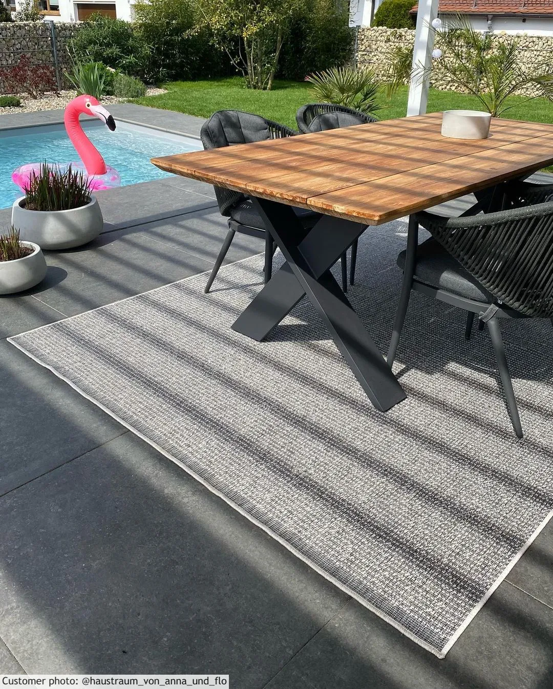 Inomhus- utomhusmatta - Tromsø (silver)