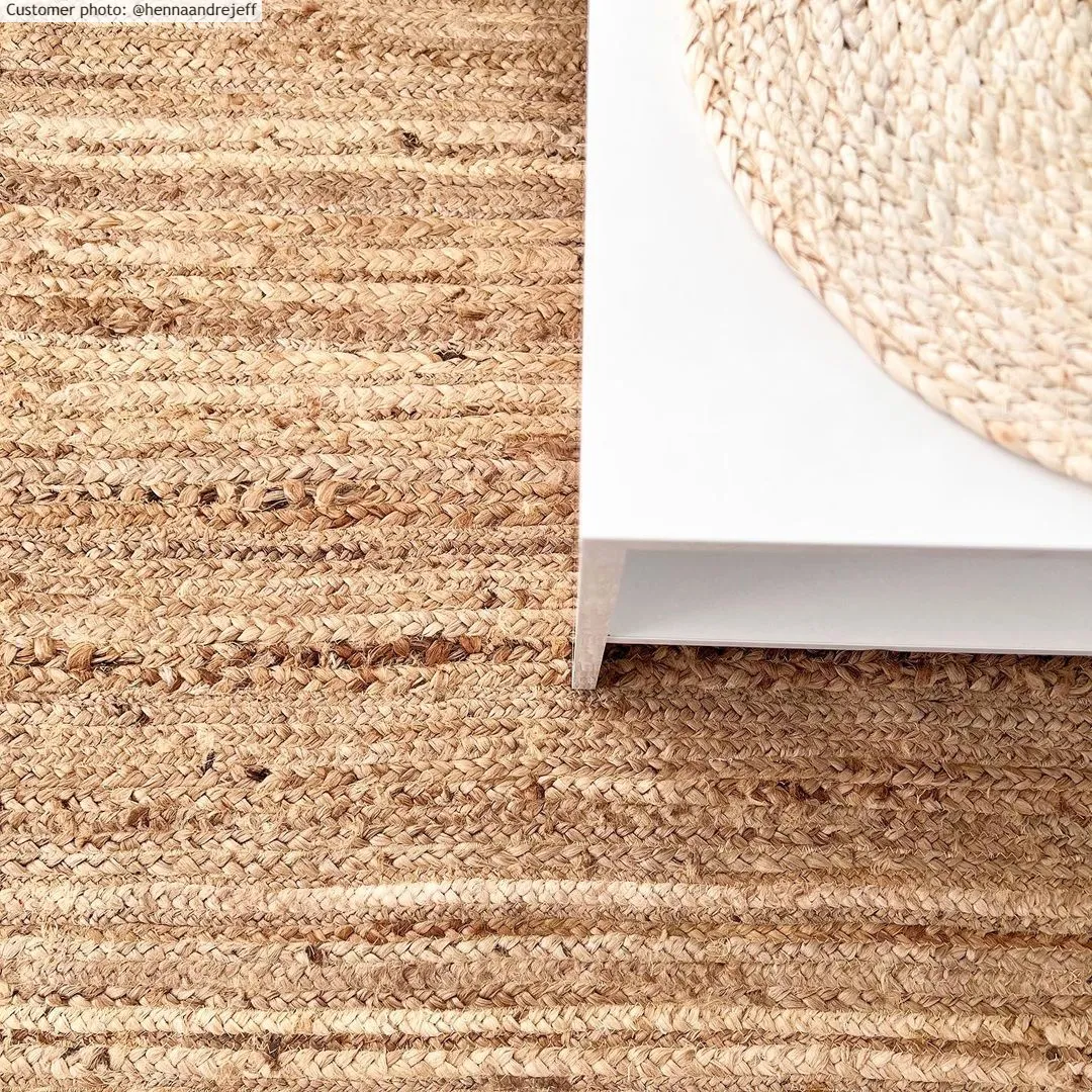 Jutový koberec - Pletenina (juta)
