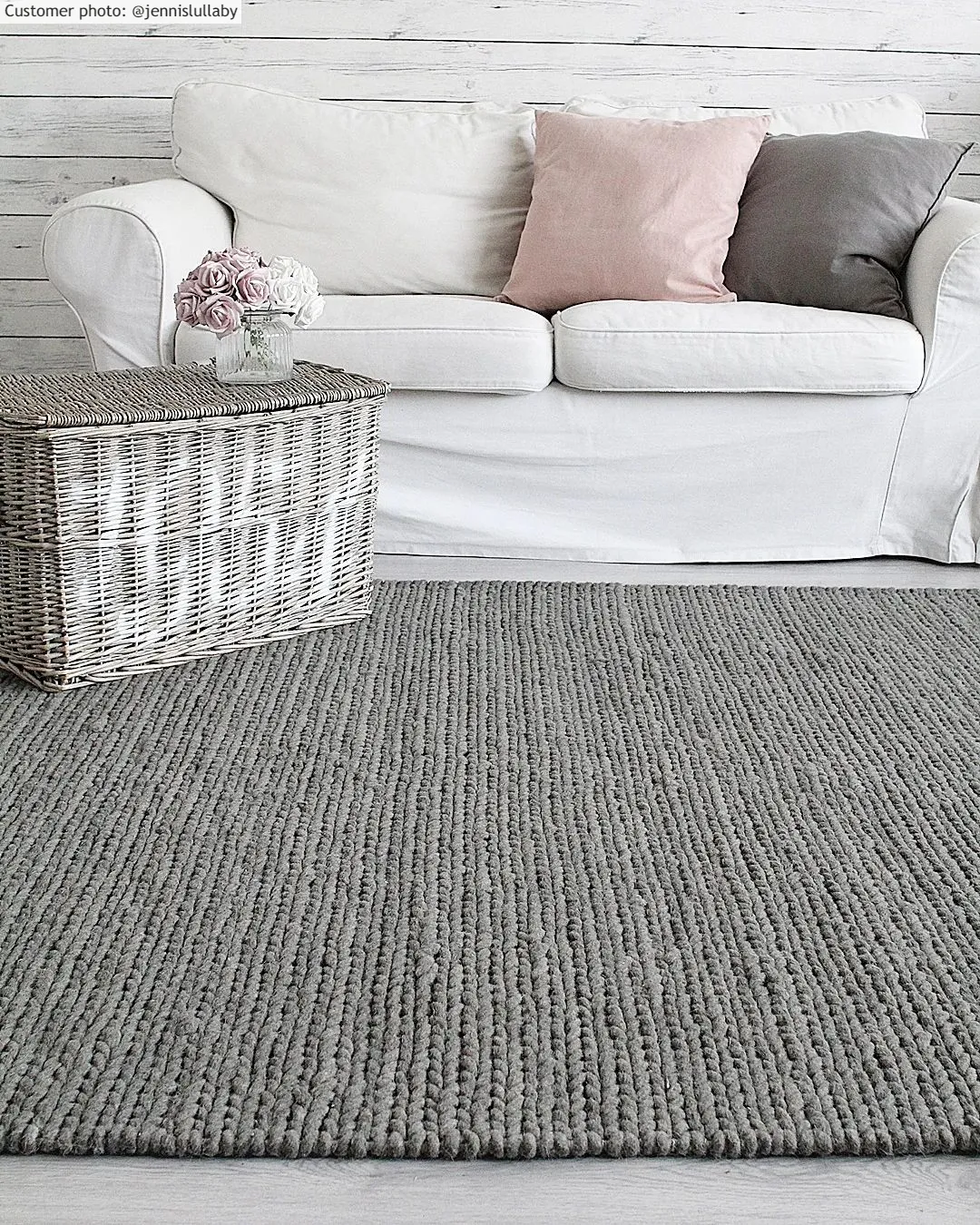 Vlnený koberec - Lynmouth (svetlo šedý)