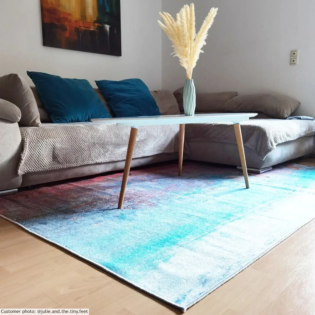 Koberec Wilton - Andali (šedá/červená/multicolor)