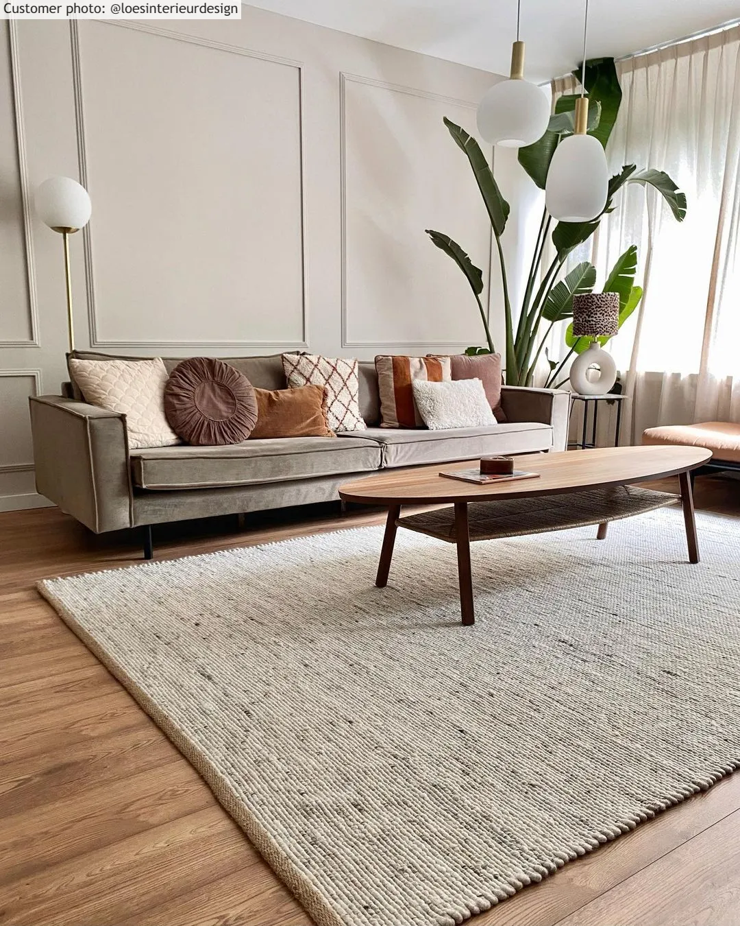 Vlnený koberec - Nový (béžový)