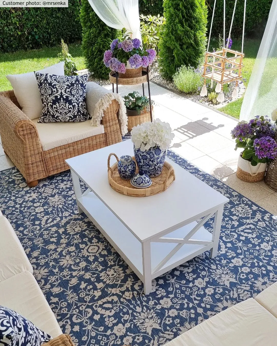 Koberec na interiér a exteriér - Brussels Ocean (modrý)