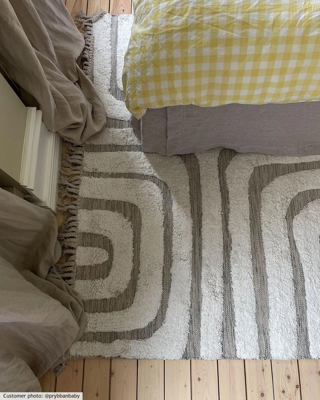 Bavlnený koberec - Inez (béžový)