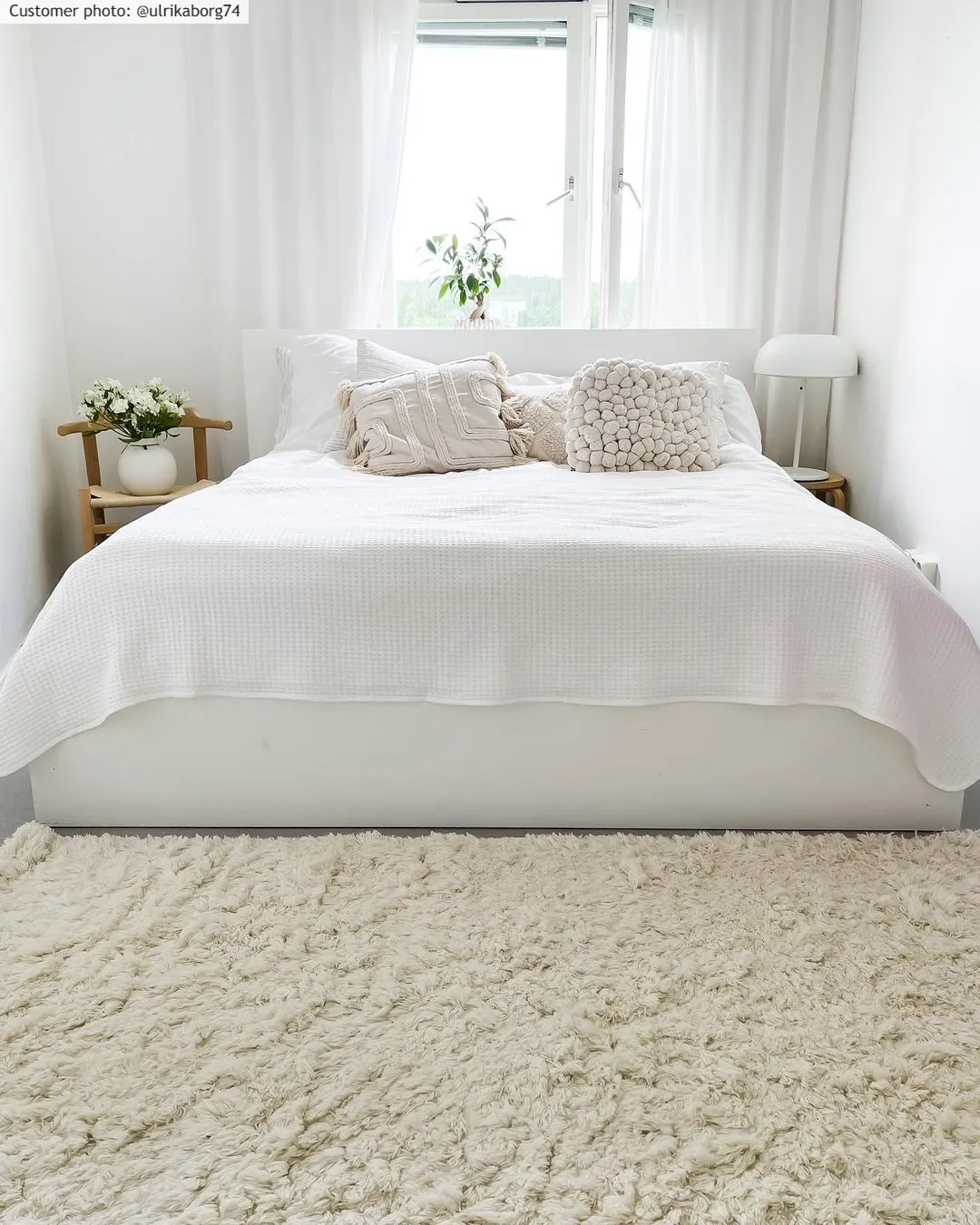 Vlněný koberec - Aliste Wool Shaggy (sněhově bílá)