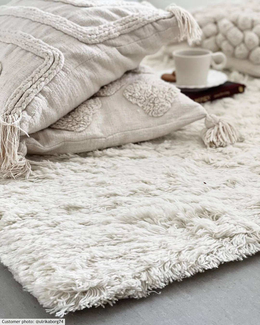 Vlněný koberec - Aliste Wool Shaggy (sněhově bílá)