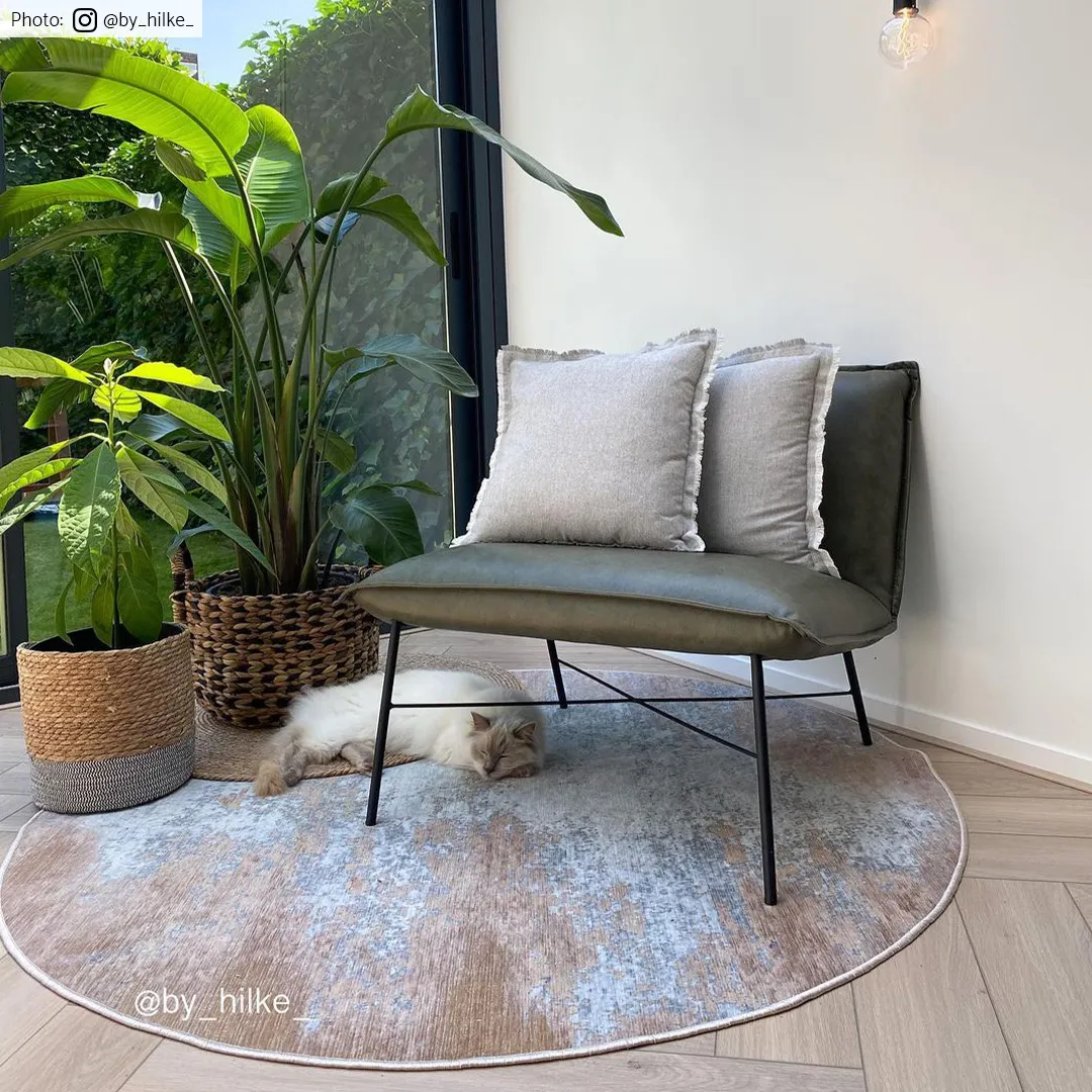 Kruhový koberec - Zarzi (béžový)